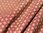 Asanoha - Motivo de hoja de lino en rojo - Algodón