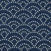 Seikaha - en bleu marine - coton