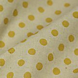 Large Mustard dots on natural