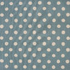 Big natural dots on blue - Cotton &amp; Linen - 6m