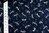 Tonbo y flechas - en azul oscuro - Algodón - 10 mts