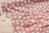 Grand pois blancs sur fond rose - double gaze de coton de Kokka - 6m