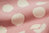 Big dots, white on pink - Cotton double gauze by Kokka