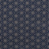 Grand motif d'Asanoha - Bleu marine - 10 mts