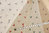 Little green triangles and yellow dots on beige - 6m - Cotton & Linen by Kokka