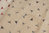 Little red triangles and grey dots on beige - 6 m - Cotton & Linen by Kokka
