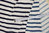 White & Dark blue stripes - Cotton yarn dyed knitted by Kokka - 6m