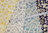 Cama floral - blanco roto sobre fondo azul oscuro - Algodón de Kokka - 6m