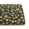 Golden sakuras on black - Cotton - Made in Japan