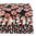 Rokkaku ni sakura - Rouge sur fond noir - Coton de Hokkoh- 6 m