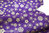 Golden sakuras on purple - Cotton - Made in Japan