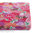 Seigaiha y flores coloridas - Rosa - Algodón - 10m