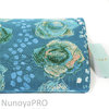 Roses - Turquoise  - Keshiki by Yumi Yoshimoto for Kokka - Cotton&linen canvas - 8m